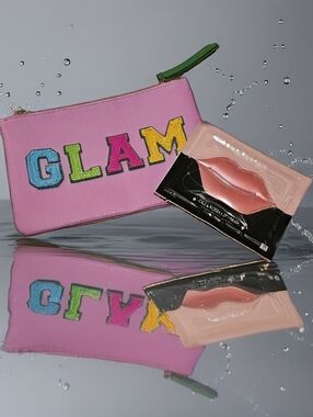 ipsy Pink 'GLAM' Cosmetic Pouch
